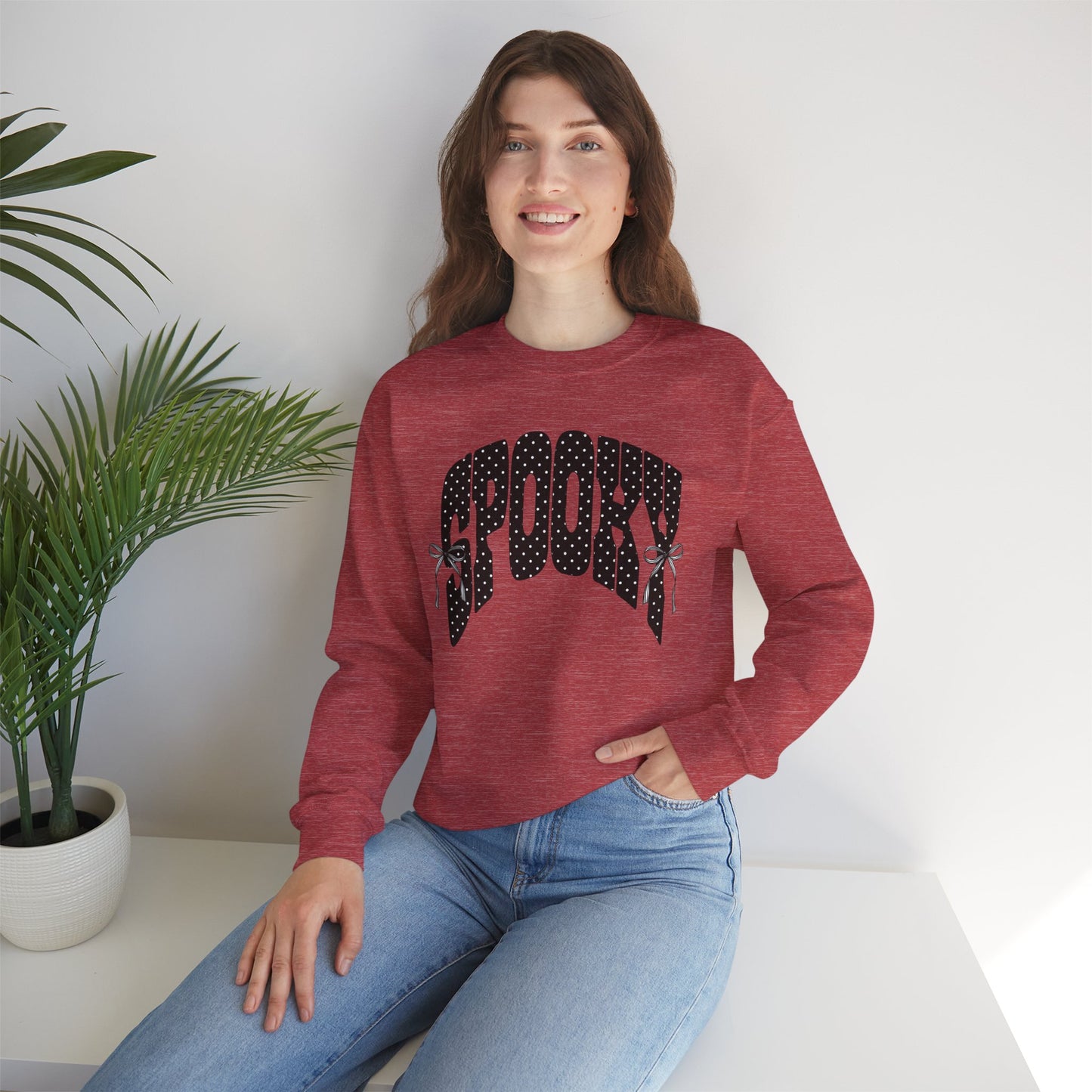 Spooky Polka Dot Crewneck Sweatshirt