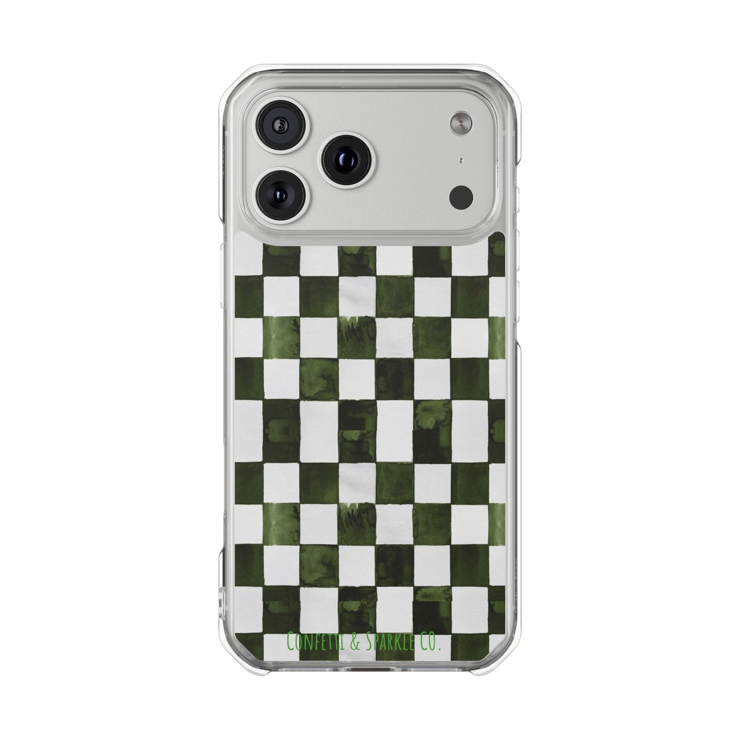 Designer Monogram Clear Magnetic Phone Case