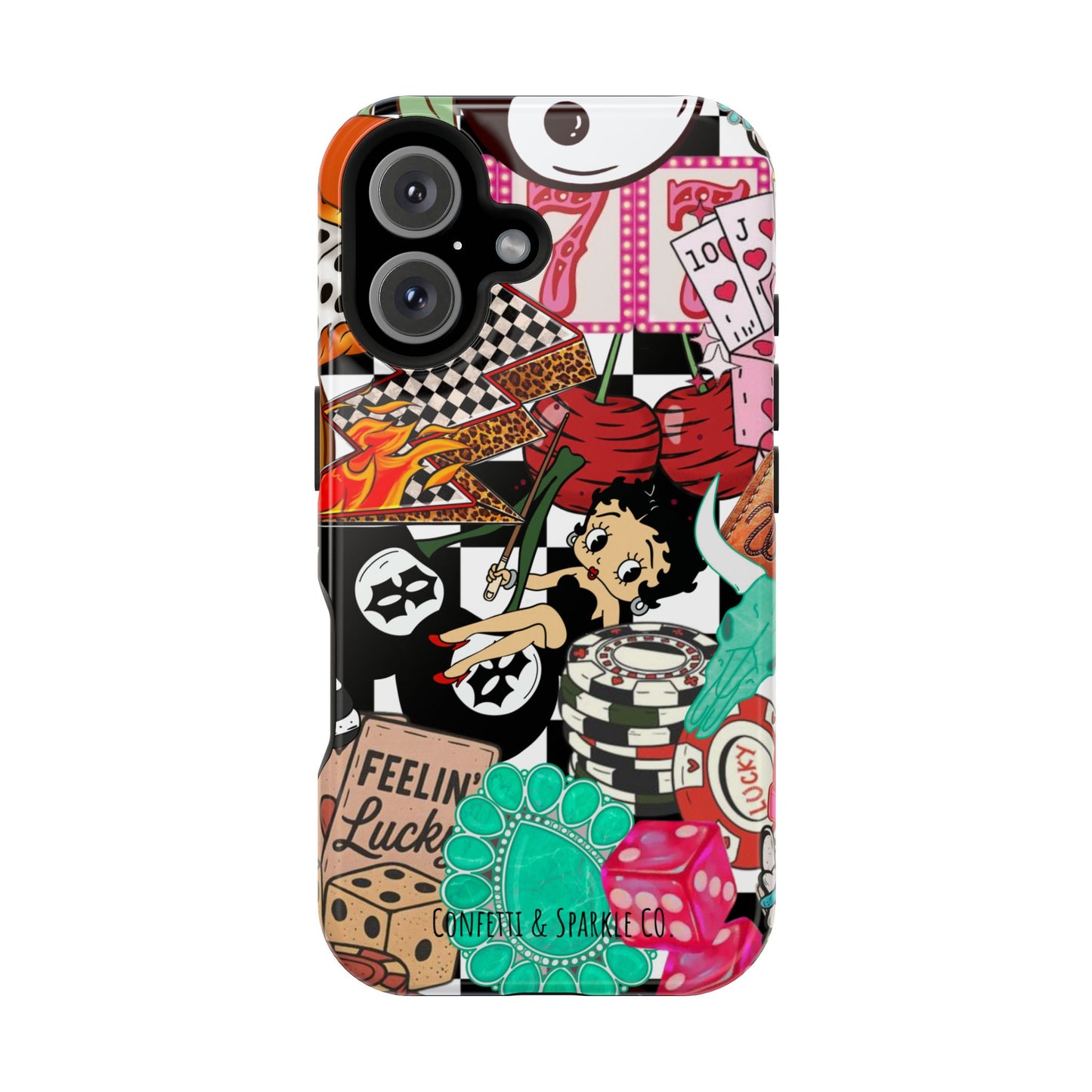 Betty Boop Casino Collage Magnetic Impact Phone Case