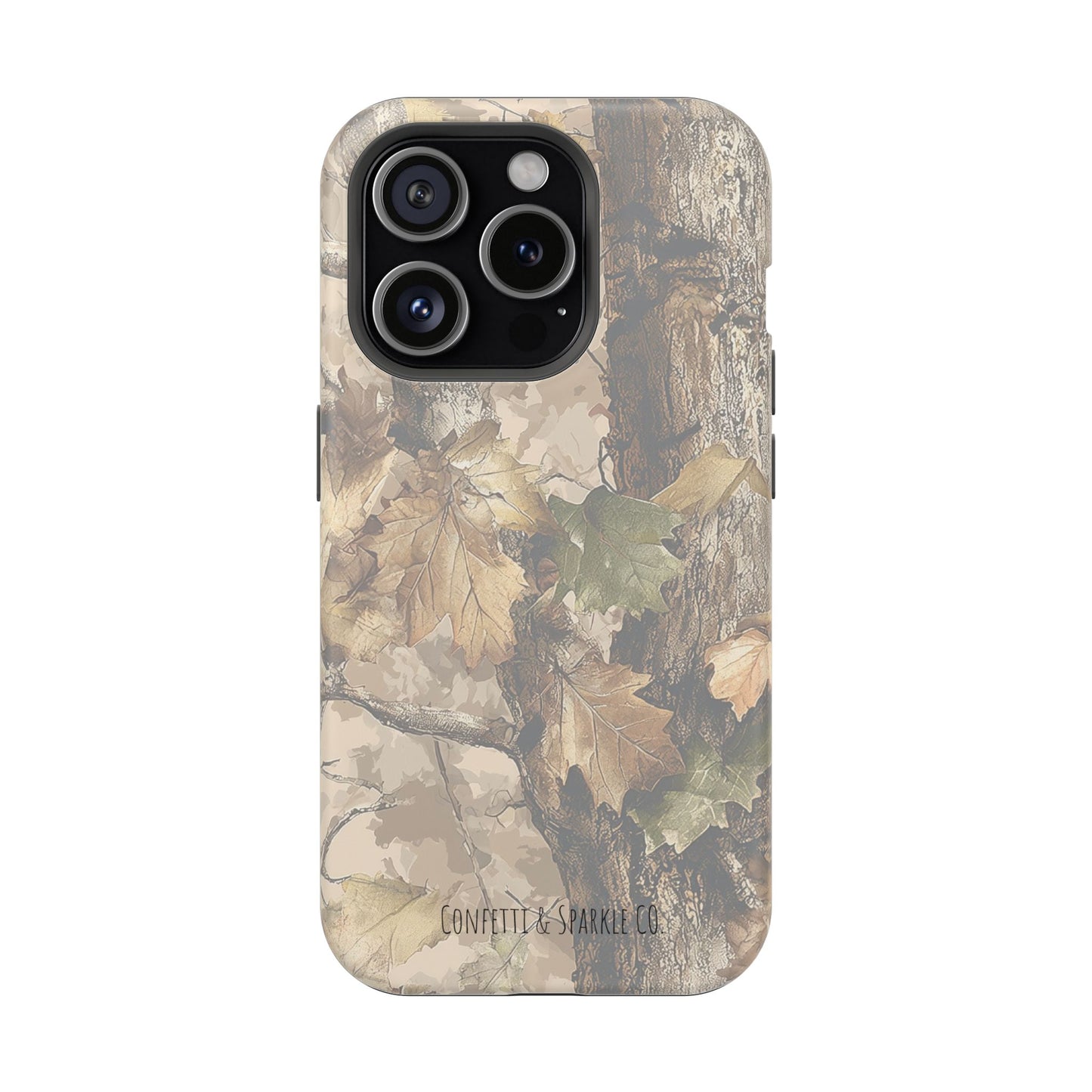 Camouflage Magnetic Impact-Resistant Phone Case — Forest Camo Protective Cover