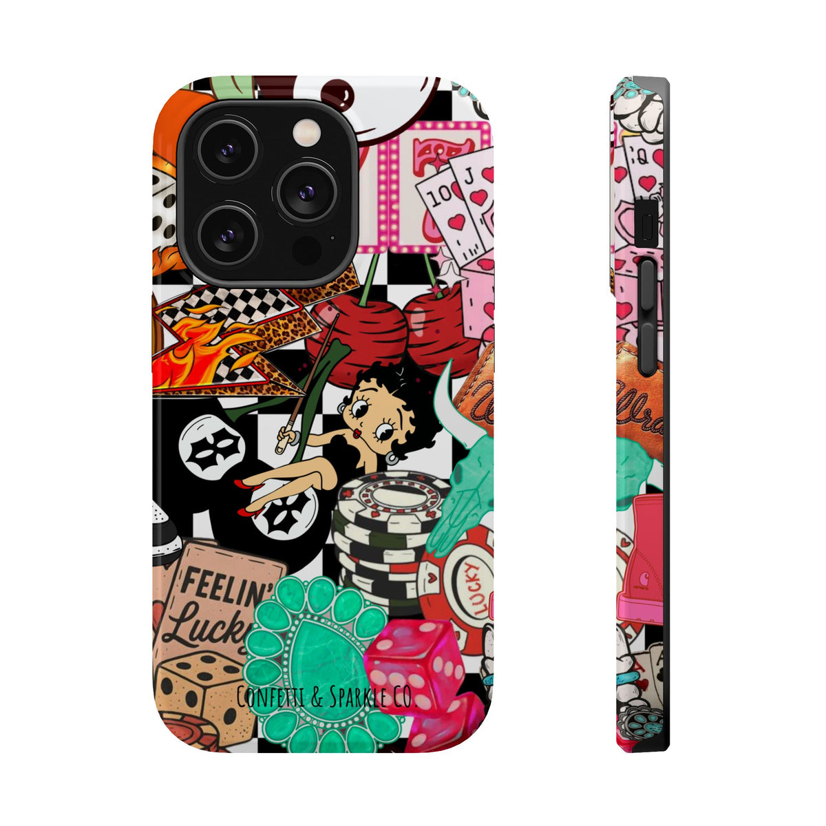Betty Boop Casino Collage Magnetic Impact Phone Case