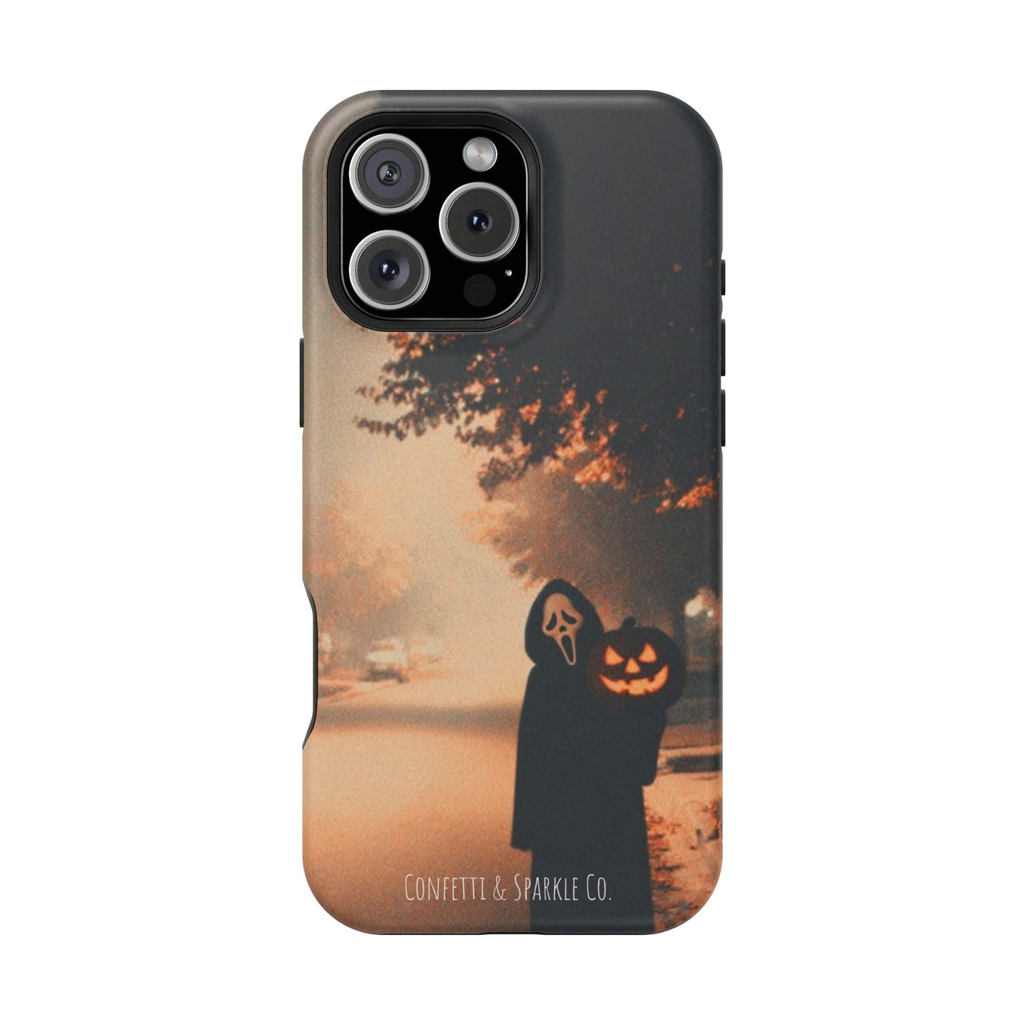 Halloween Pumpkin Mask Magnetic Impact-Resistant Phone Case