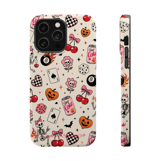 Phone Case — Cute Spooky Doodle Magnetic Impact-Resistant Cover