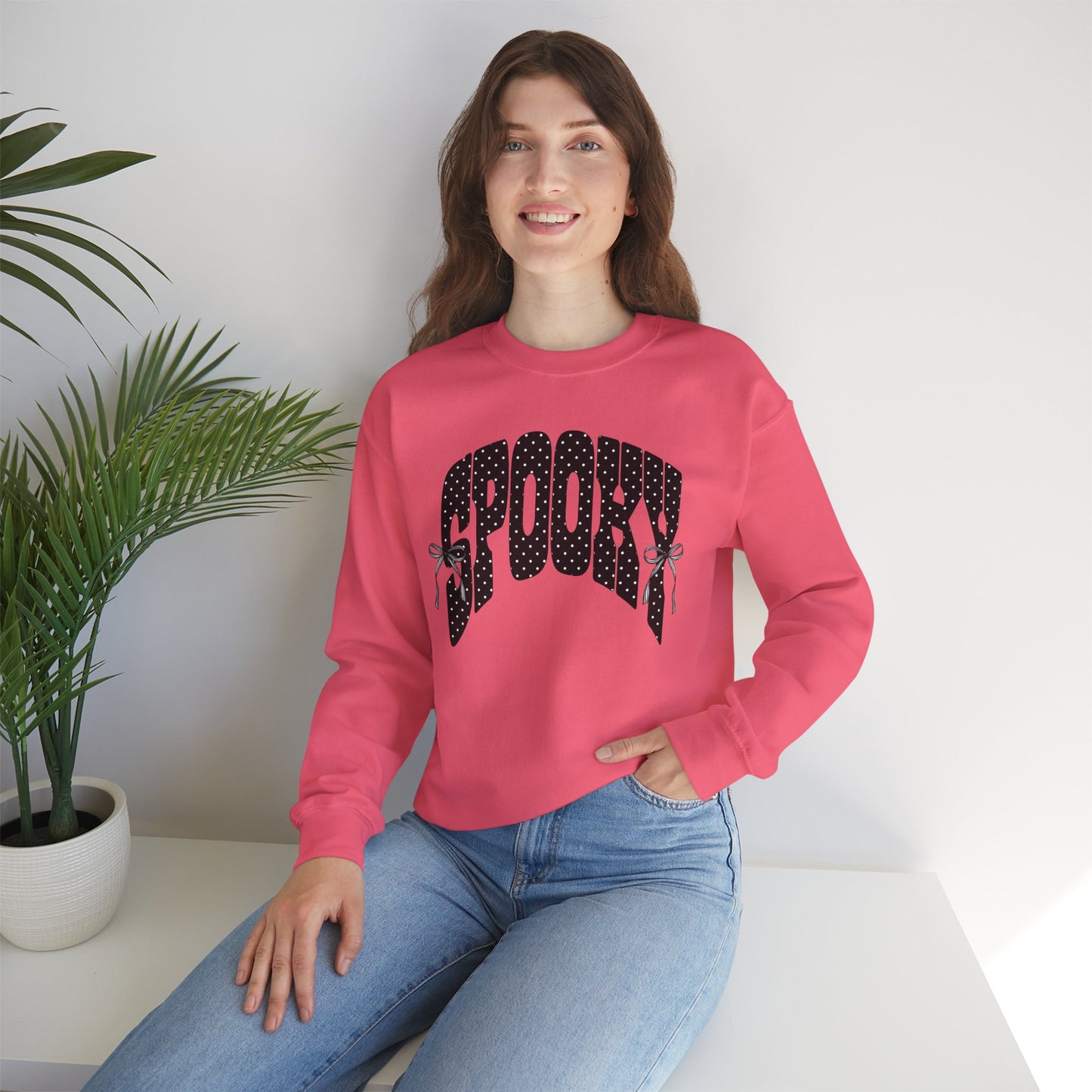 Spooky Polka Dot Crewneck Sweatshirt