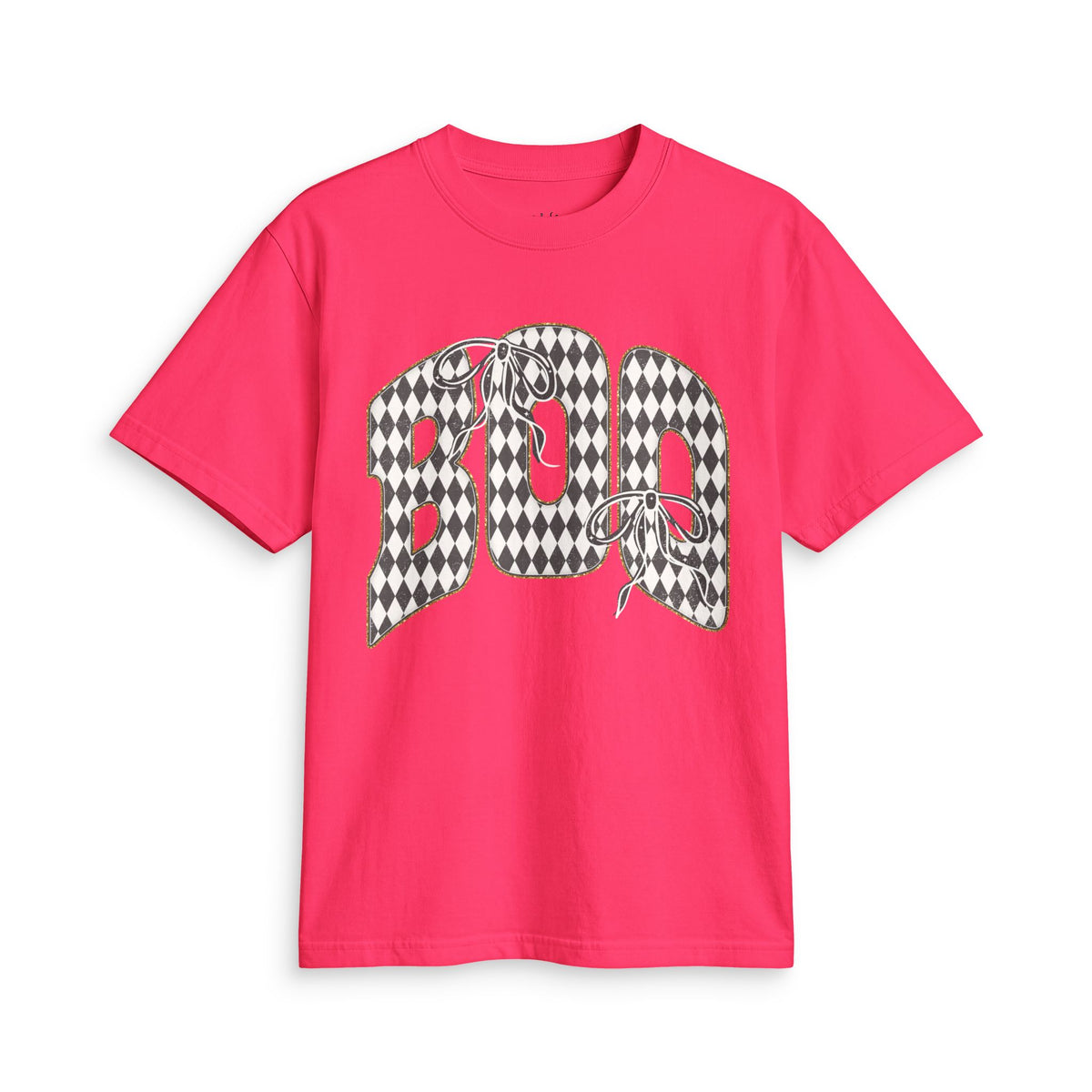 Checkered Boo Graphic T-Shirt