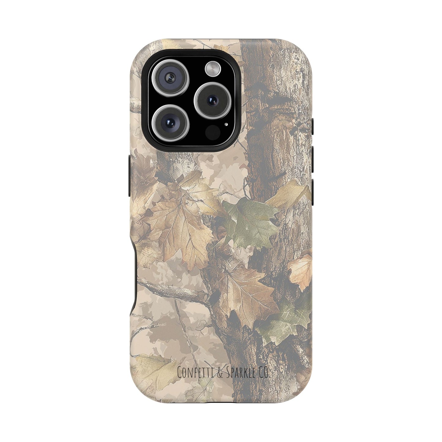 Camouflage Magnetic Impact-Resistant Phone Case — Forest Camo Protective Cover
