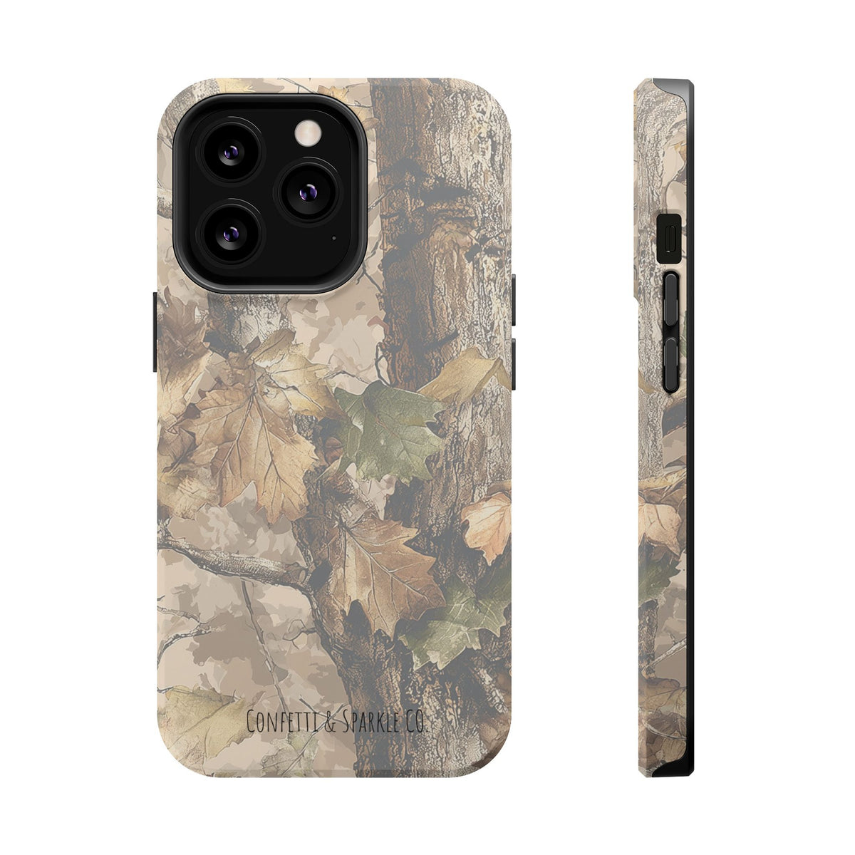 Camouflage Magnetic Impact-Resistant Phone Case — Forest Camo Protective Cover