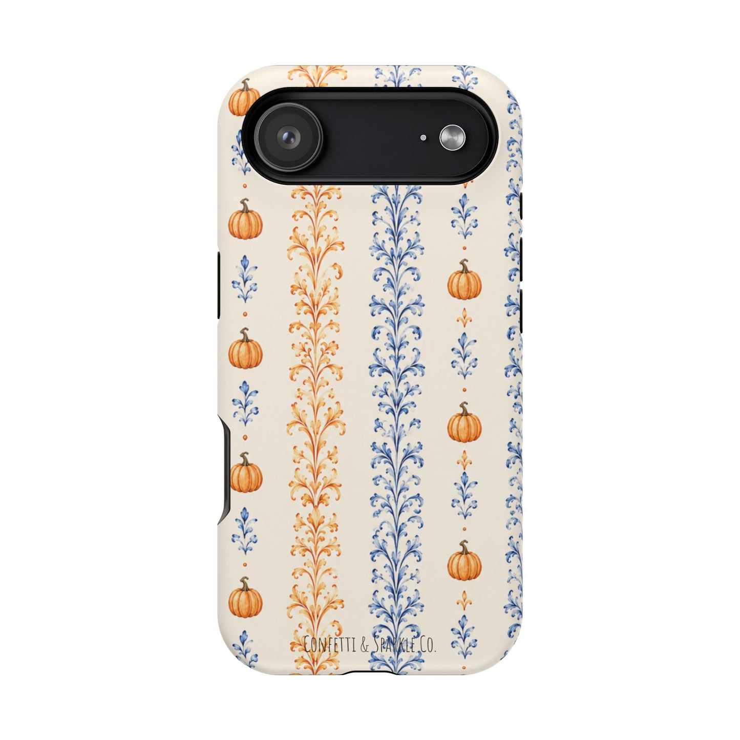 Pumpkin Vine Pattern Magnetic Impact Phone Case