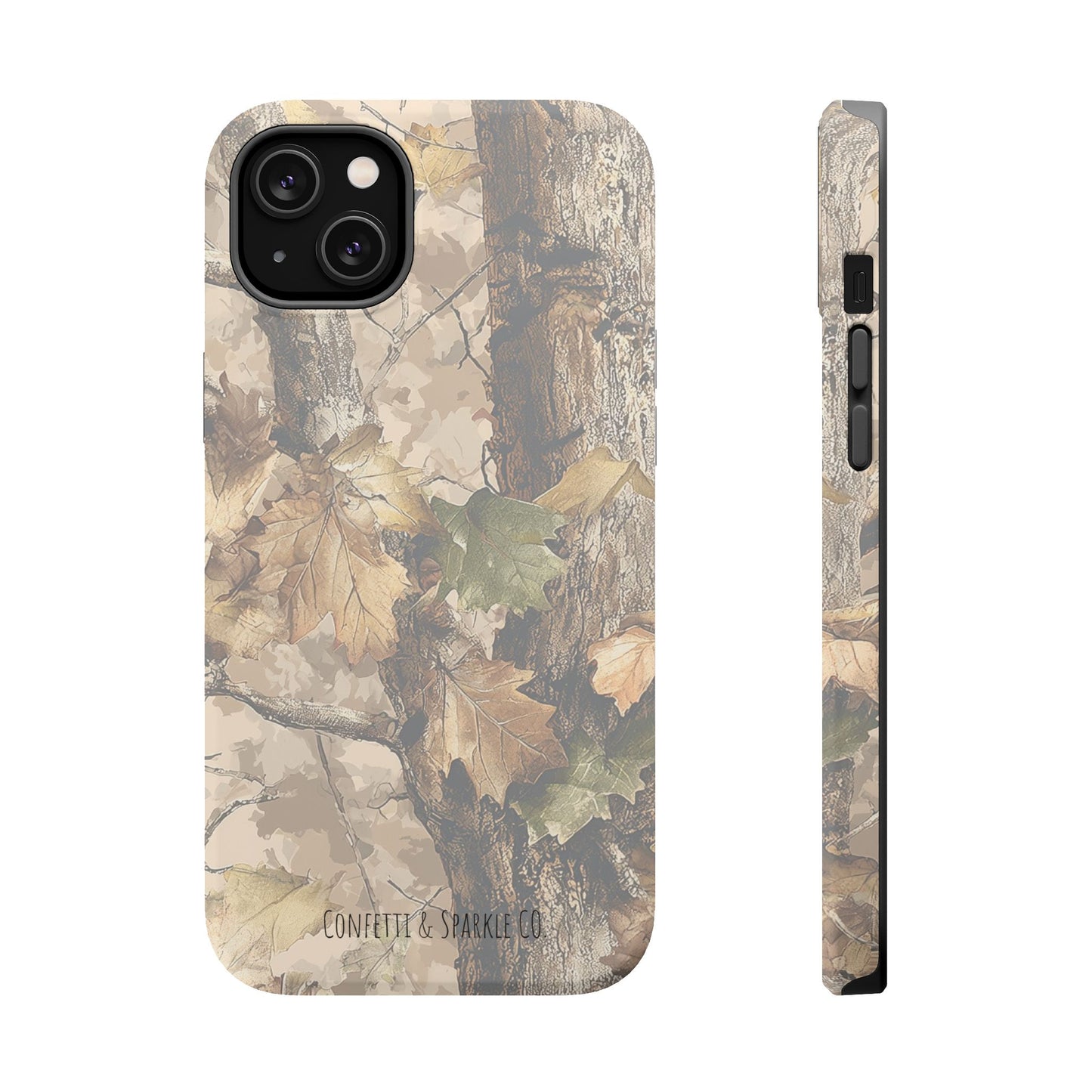 Camouflage Magnetic Impact-Resistant Phone Case — Forest Camo Protective Cover