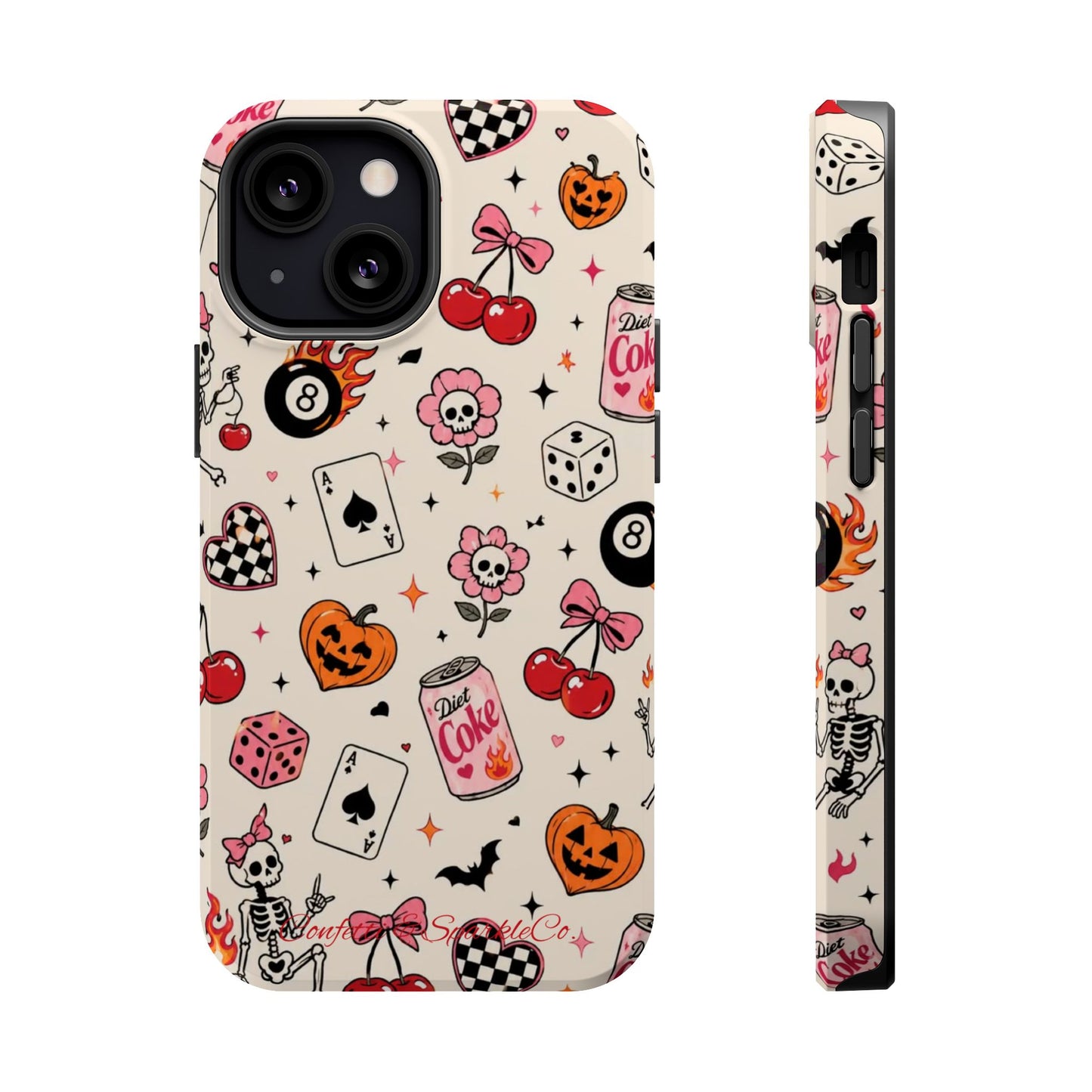 Phone Case — Cute Spooky Doodle Magnetic Impact-Resistant Cover