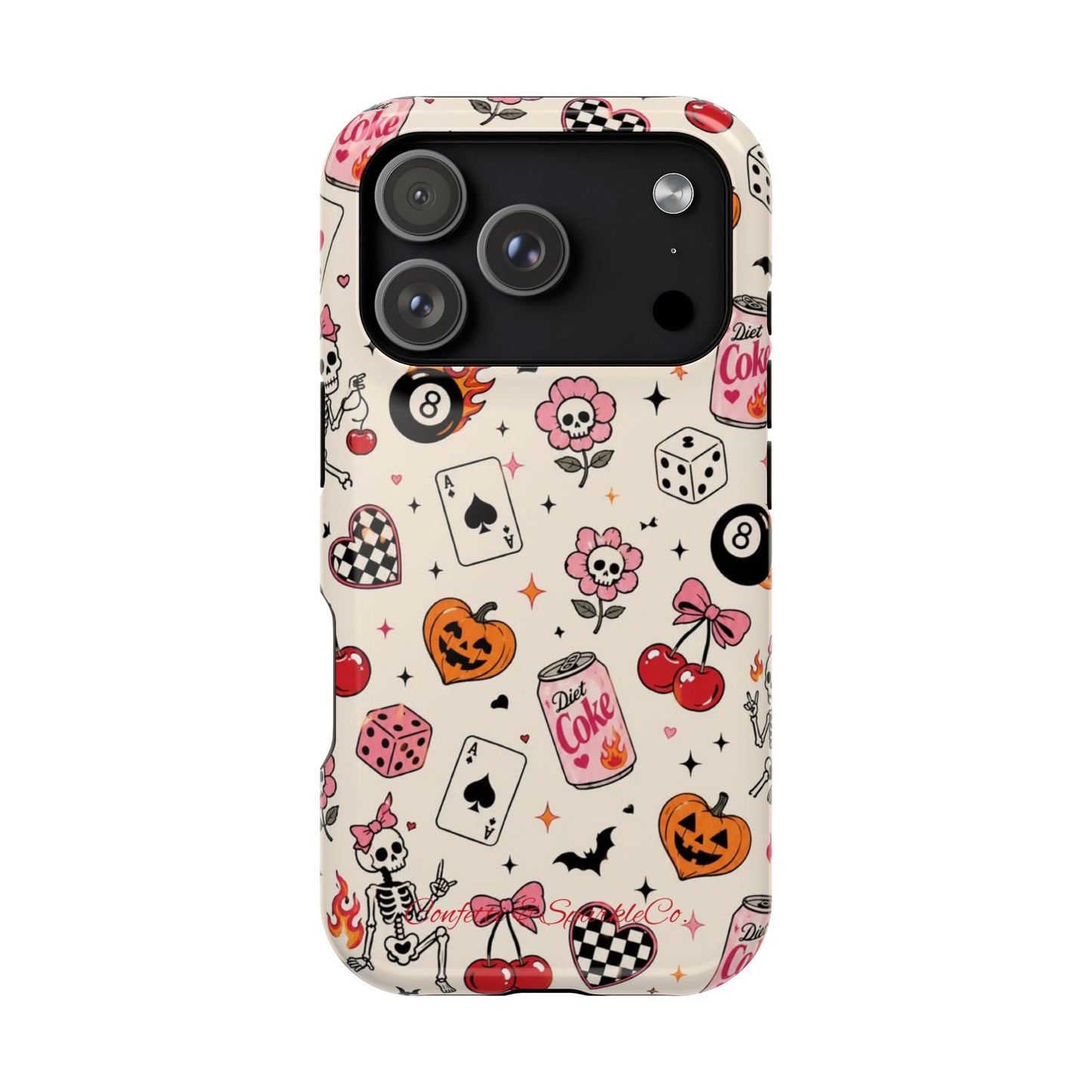Phone Case — Cute Spooky Doodle Magnetic Impact-Resistant Cover