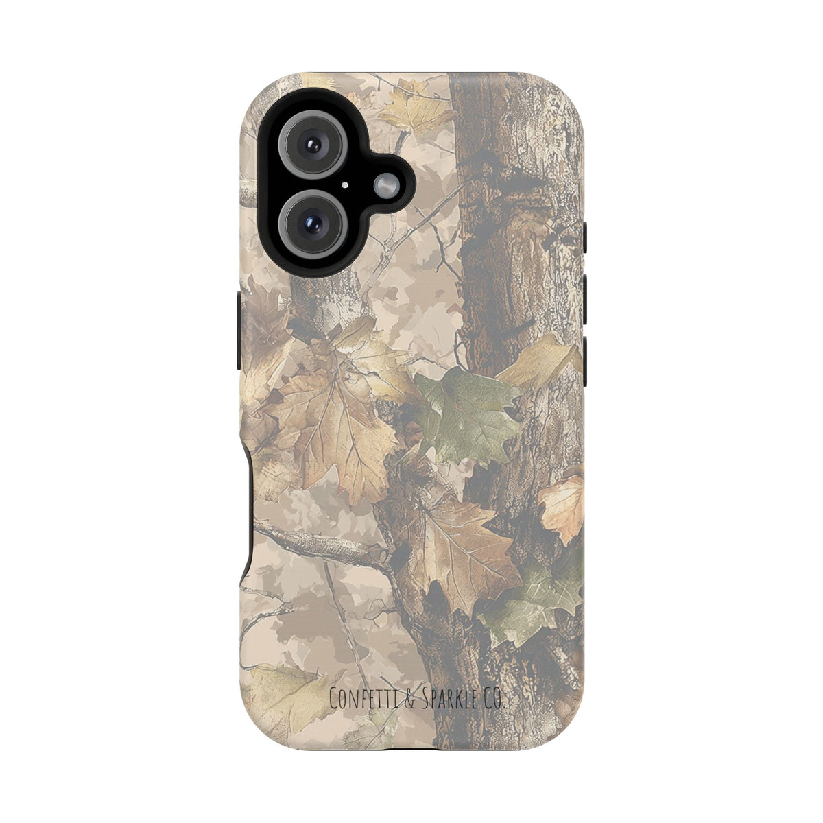 Camouflage Magnetic Impact-Resistant Phone Case — Forest Camo Protective Cover