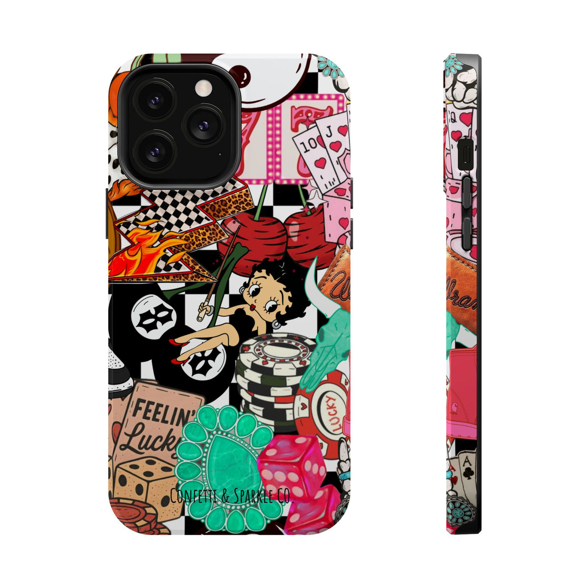 Betty Boop Casino Collage Magnetic Impact Phone Case
