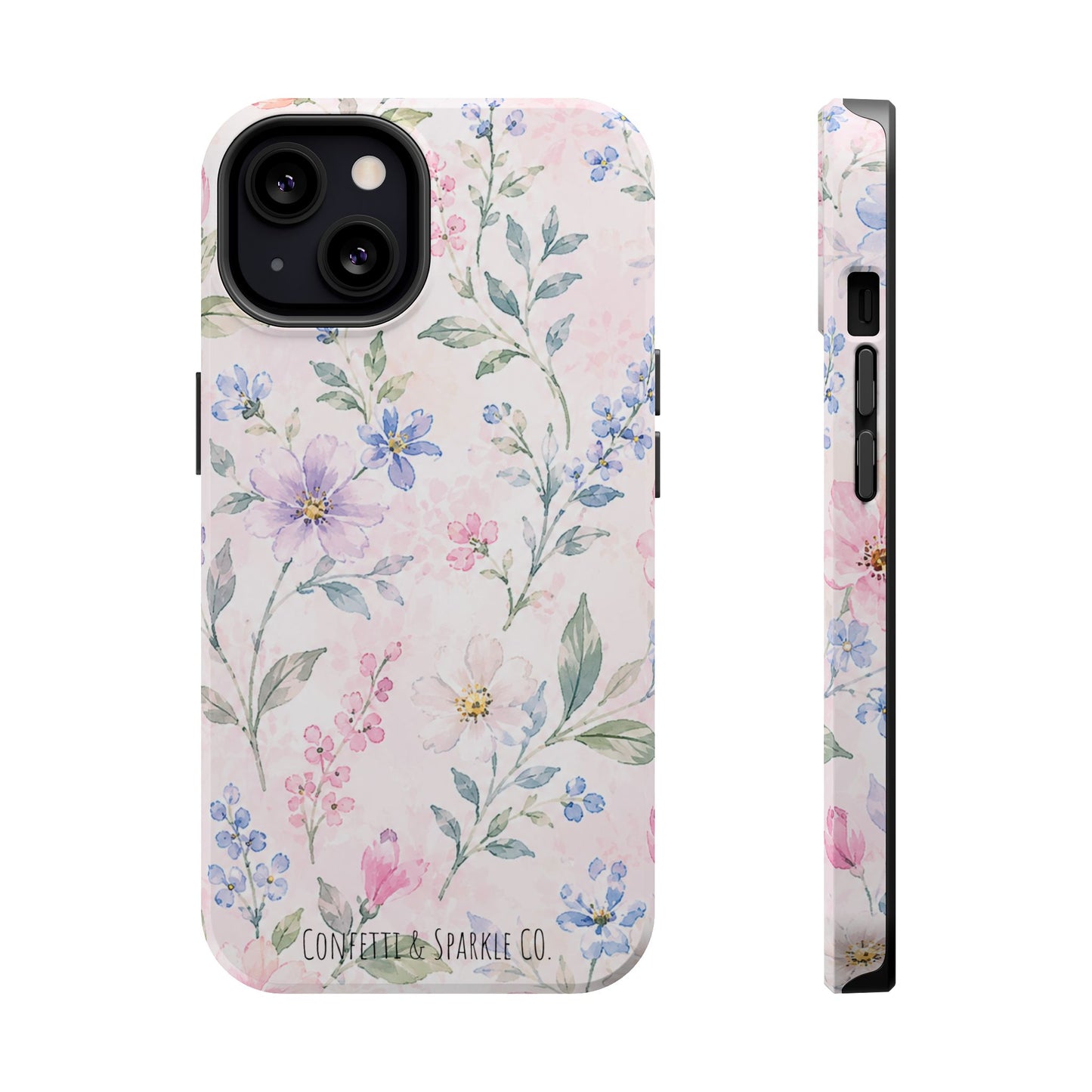 Floral Watercolor Magnetic Impact Phone Case