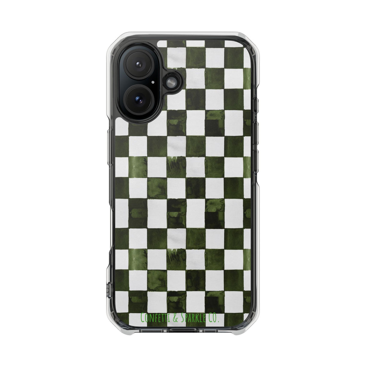 Designer Monogram Clear Magnetic Phone Case
