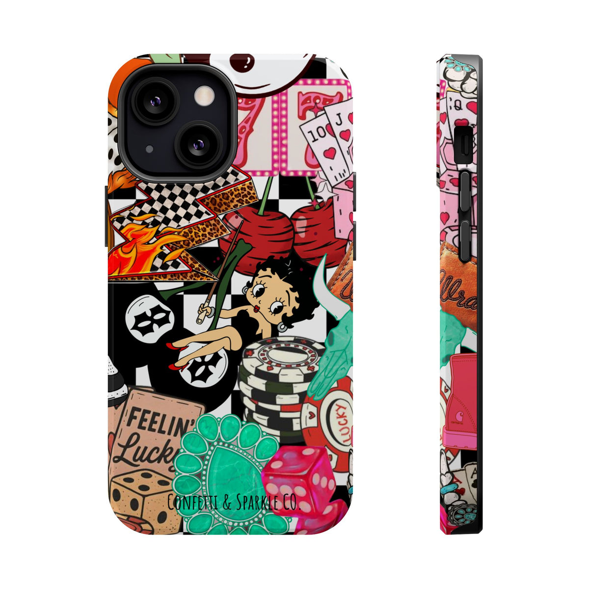 Betty Boop Casino Collage Magnetic Impact Phone Case
