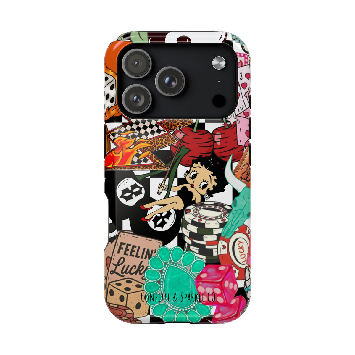 Betty Boop Casino Collage Magnetic Impact Phone Case
