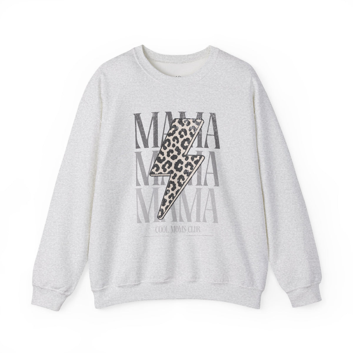 Mama Lightning Bolt Leopard Sweatshirt