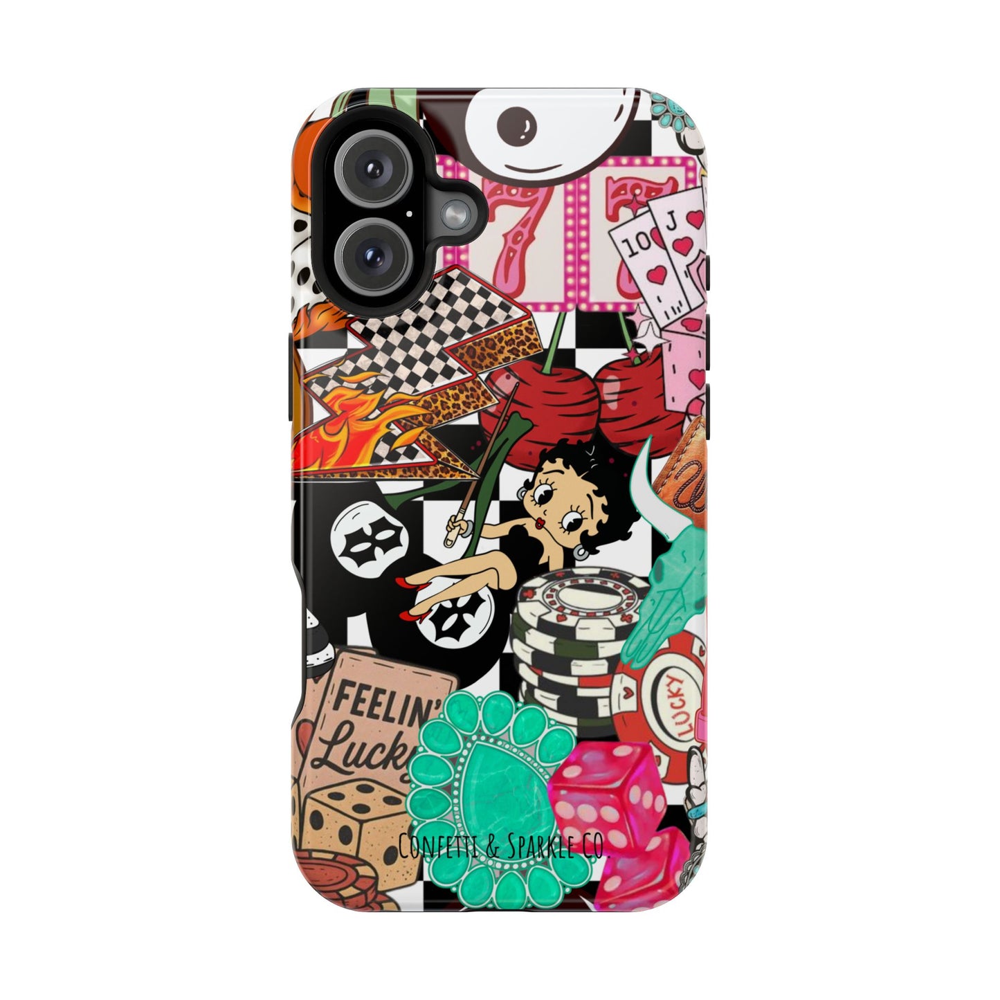Betty Boop Casino Collage Magnetic Impact Phone Case