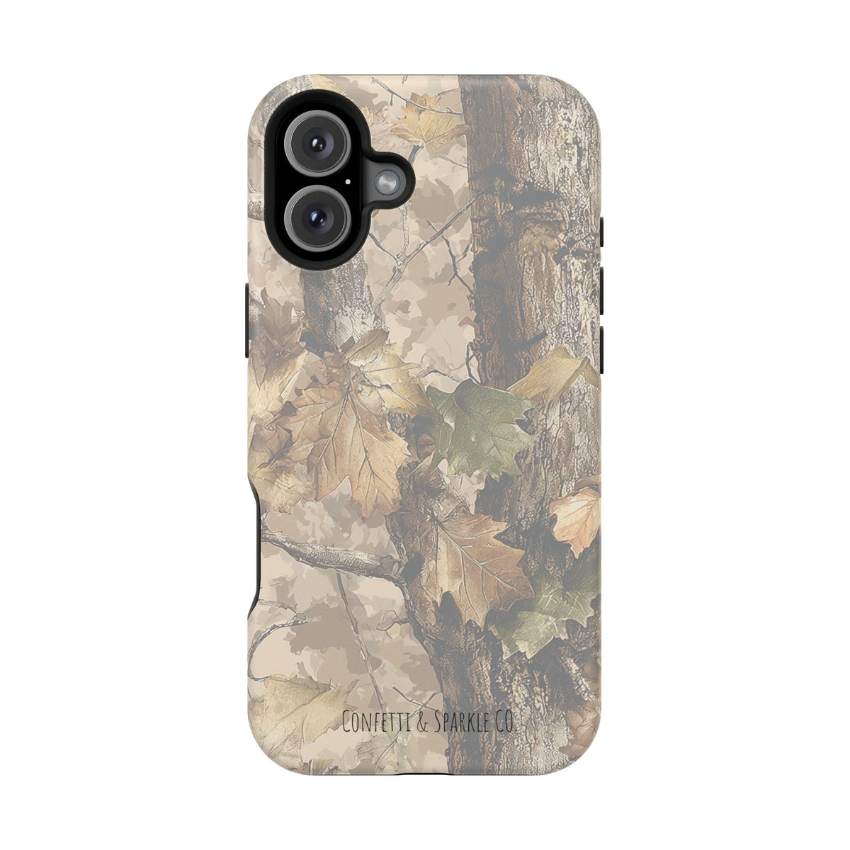 Camouflage Magnetic Impact-Resistant Phone Case — Forest Camo Protective Cover