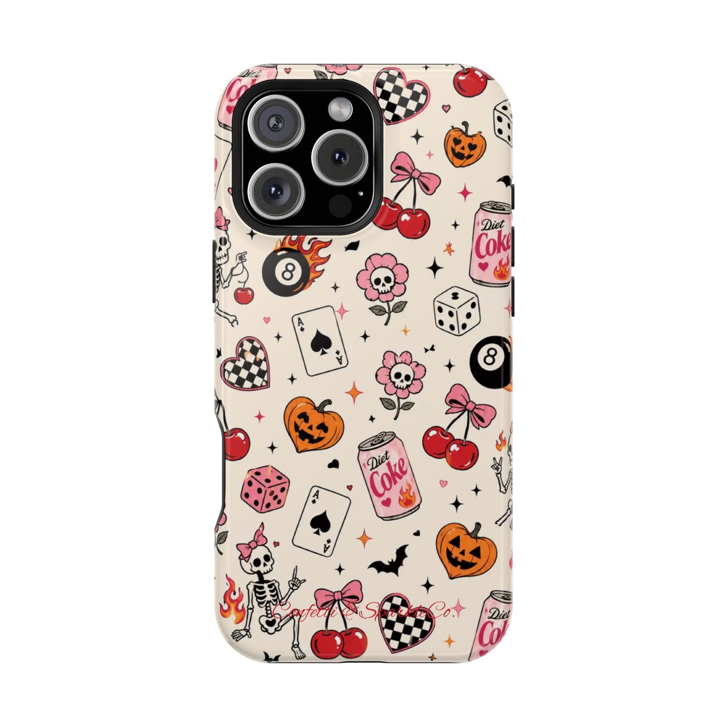 Phone Case — Cute Spooky Doodle Magnetic Impact-Resistant Cover