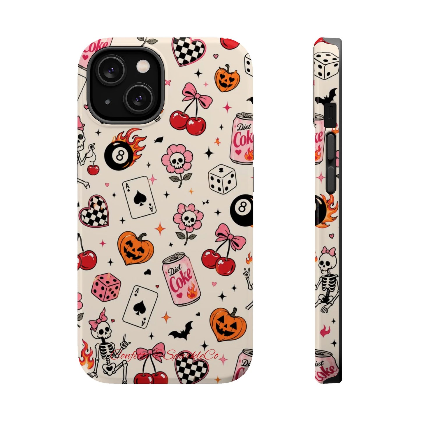 Phone Case — Cute Spooky Doodle Magnetic Impact-Resistant Cover