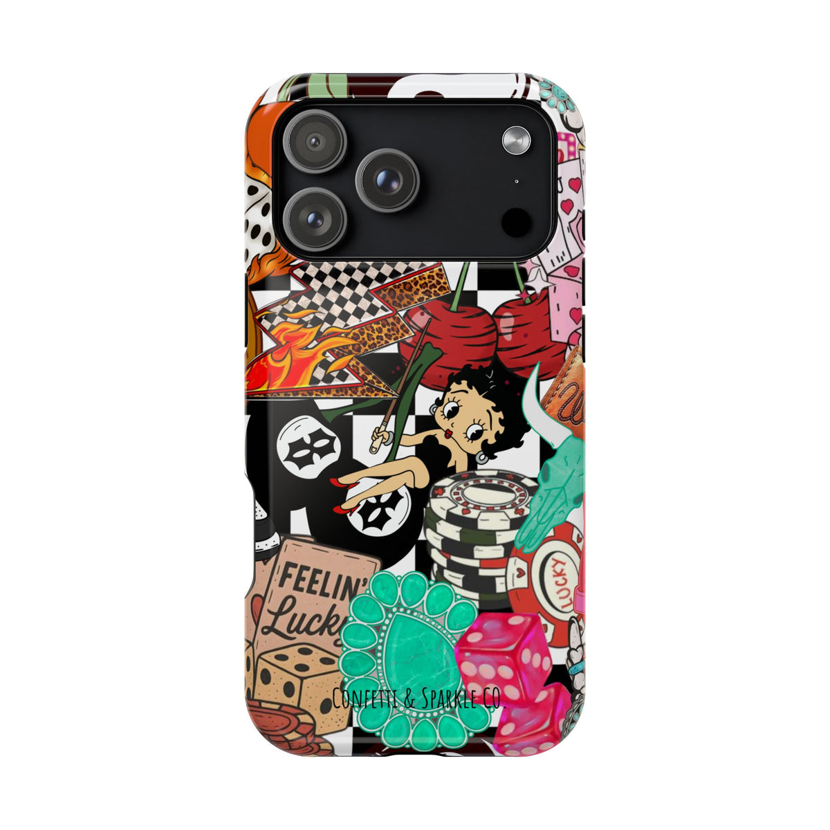Betty Boop Casino Collage Magnetic Impact Phone Case