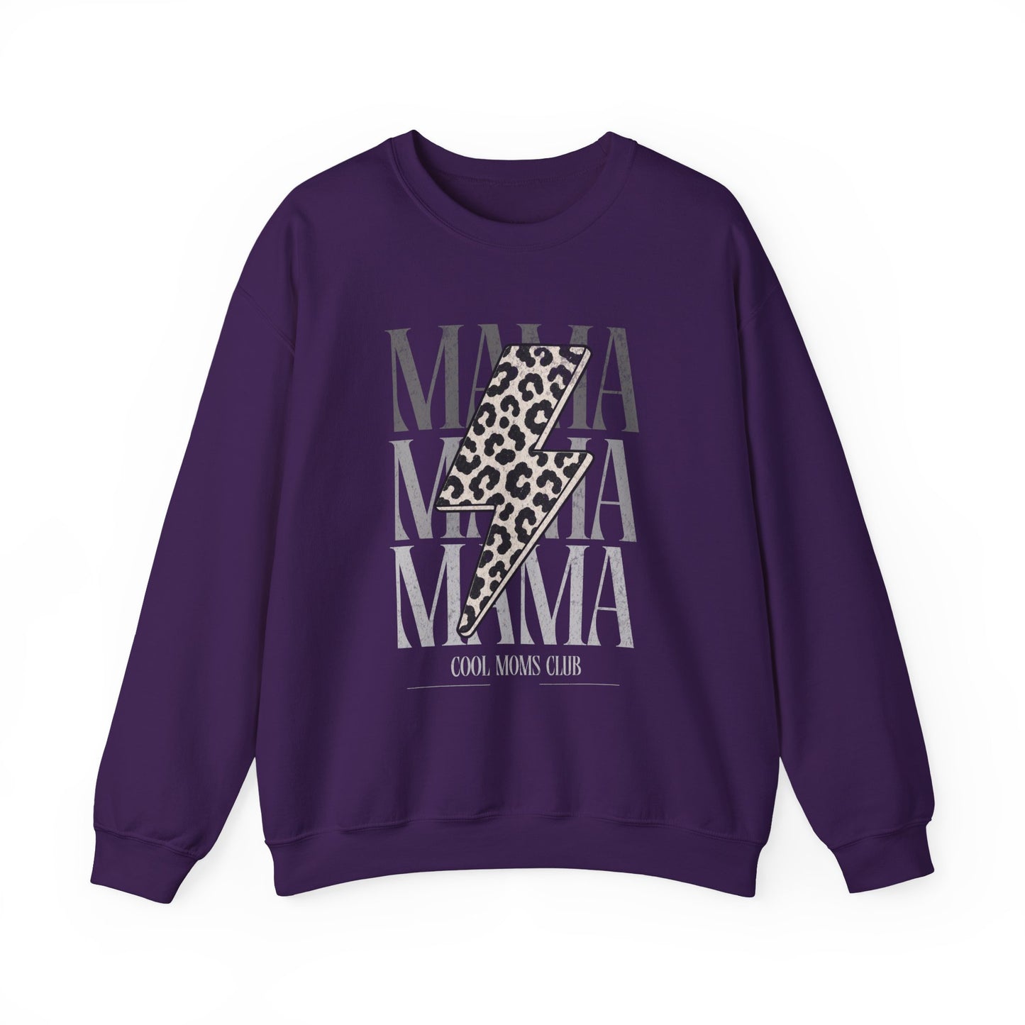 Mama Lightning Bolt Leopard Sweatshirt