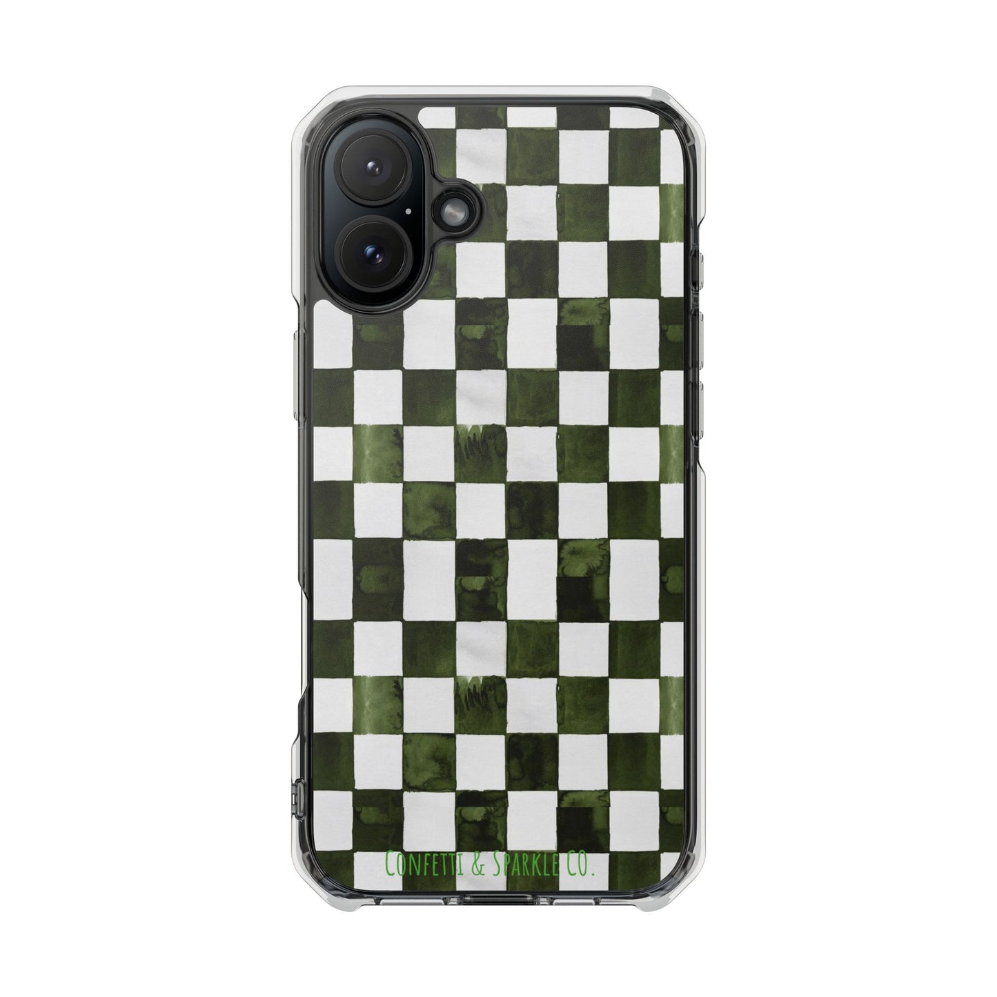 Designer Monogram Clear Magnetic Phone Case