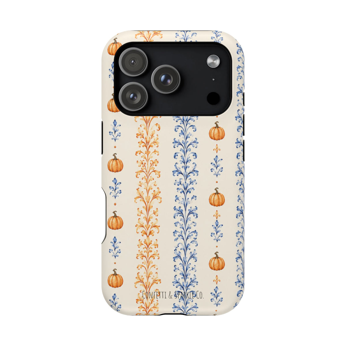 Pumpkin Vine Pattern Magnetic Impact Phone Case