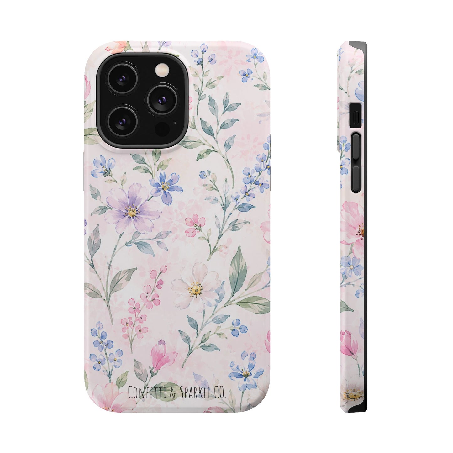 Floral Watercolor Magnetic Impact Phone Case