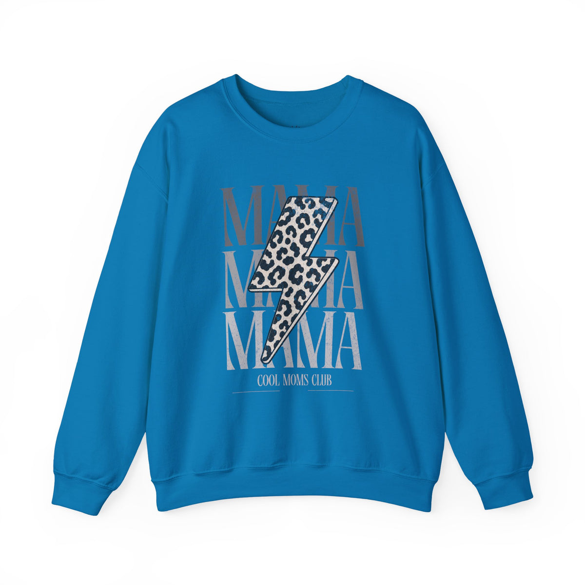 Mama Lightning Bolt Leopard Sweatshirt
