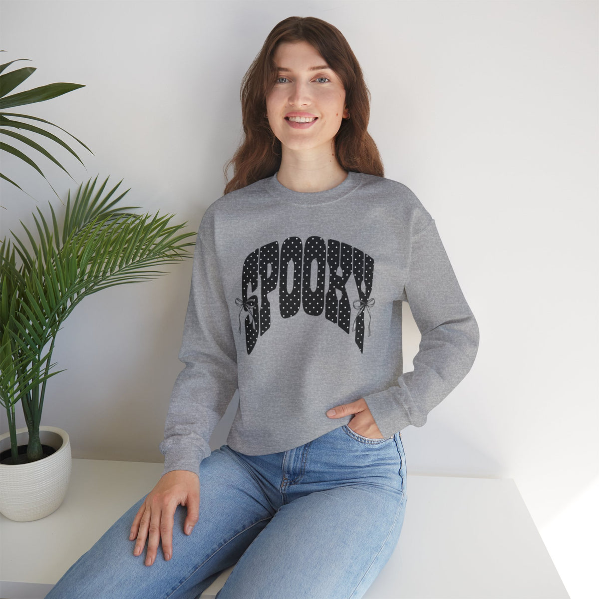 Spooky Polka Dot Crewneck Sweatshirt