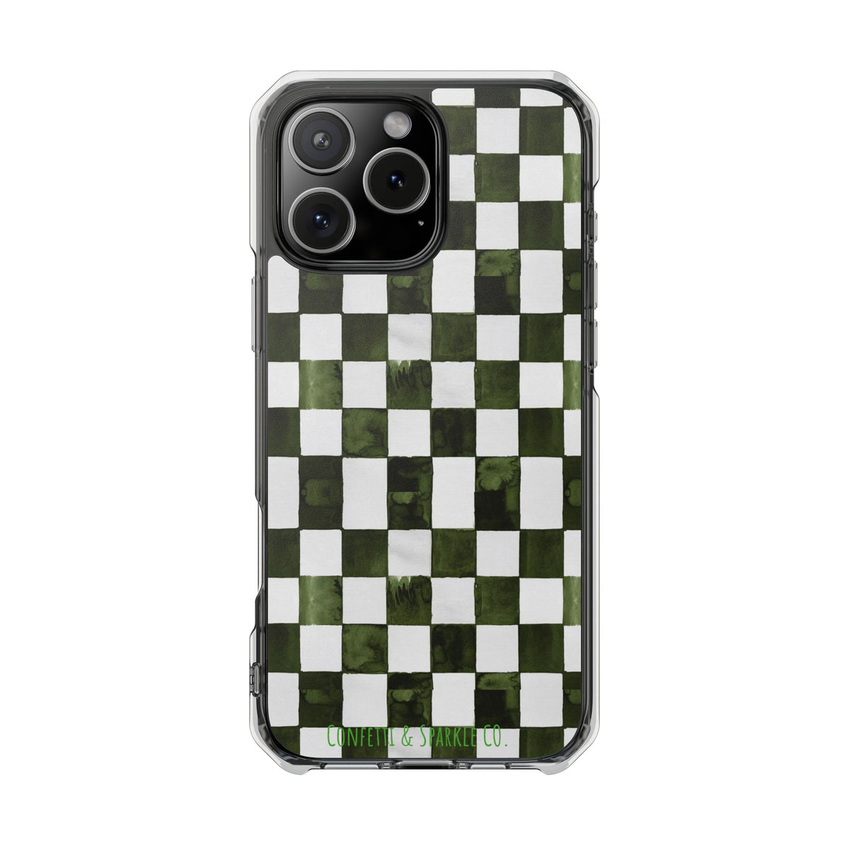 Designer Monogram Clear Magnetic Phone Case