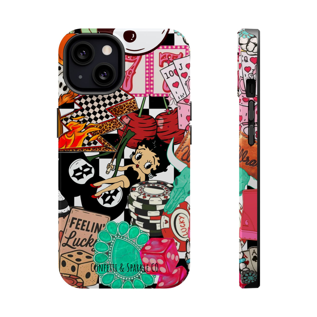 Betty Boop Casino Collage Magnetic Impact Phone Case