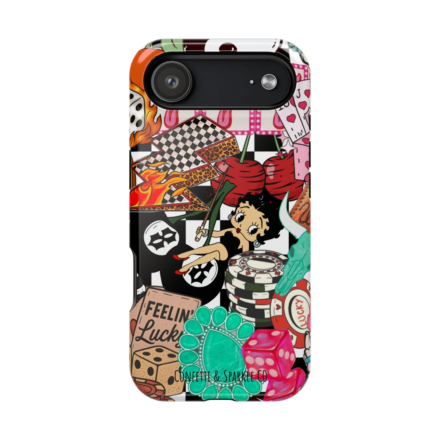 Betty Boop Casino Collage Magnetic Impact Phone Case
