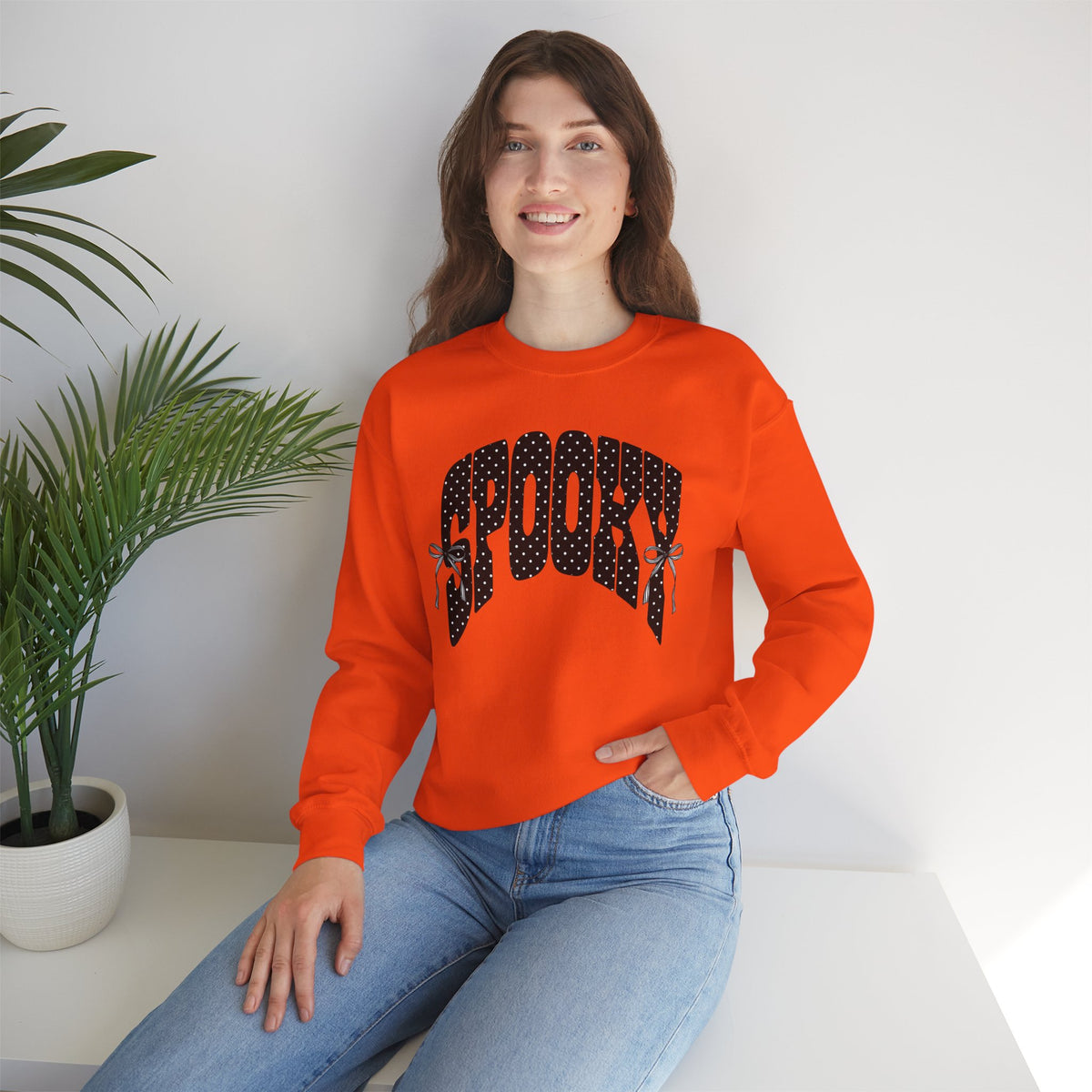 Spooky Polka Dot Crewneck Sweatshirt