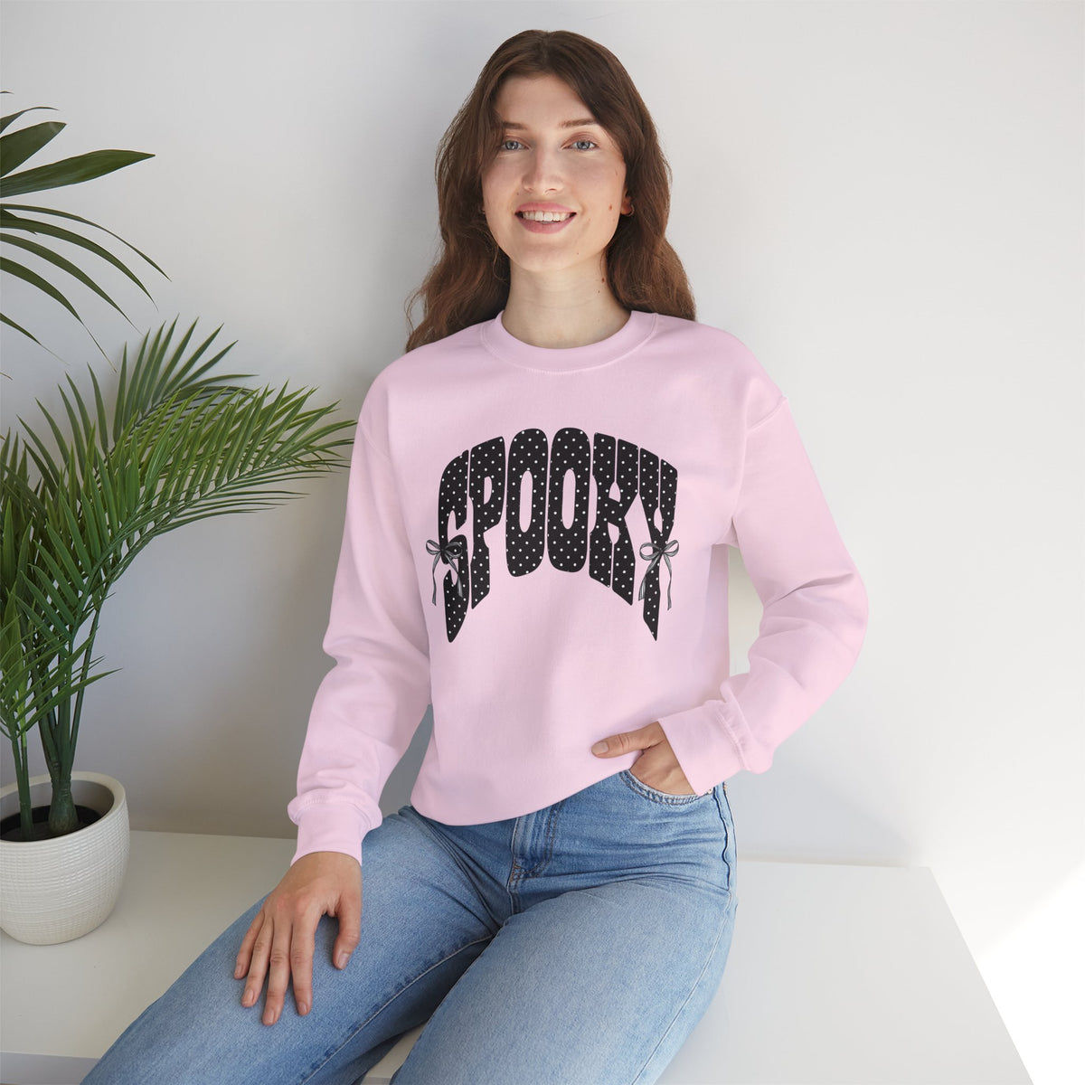 Spooky Polka Dot Crewneck Sweatshirt