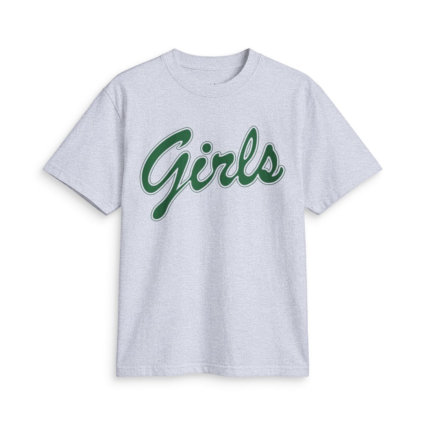 Girls Script T-Shirt — Retro Green Athletic Tee