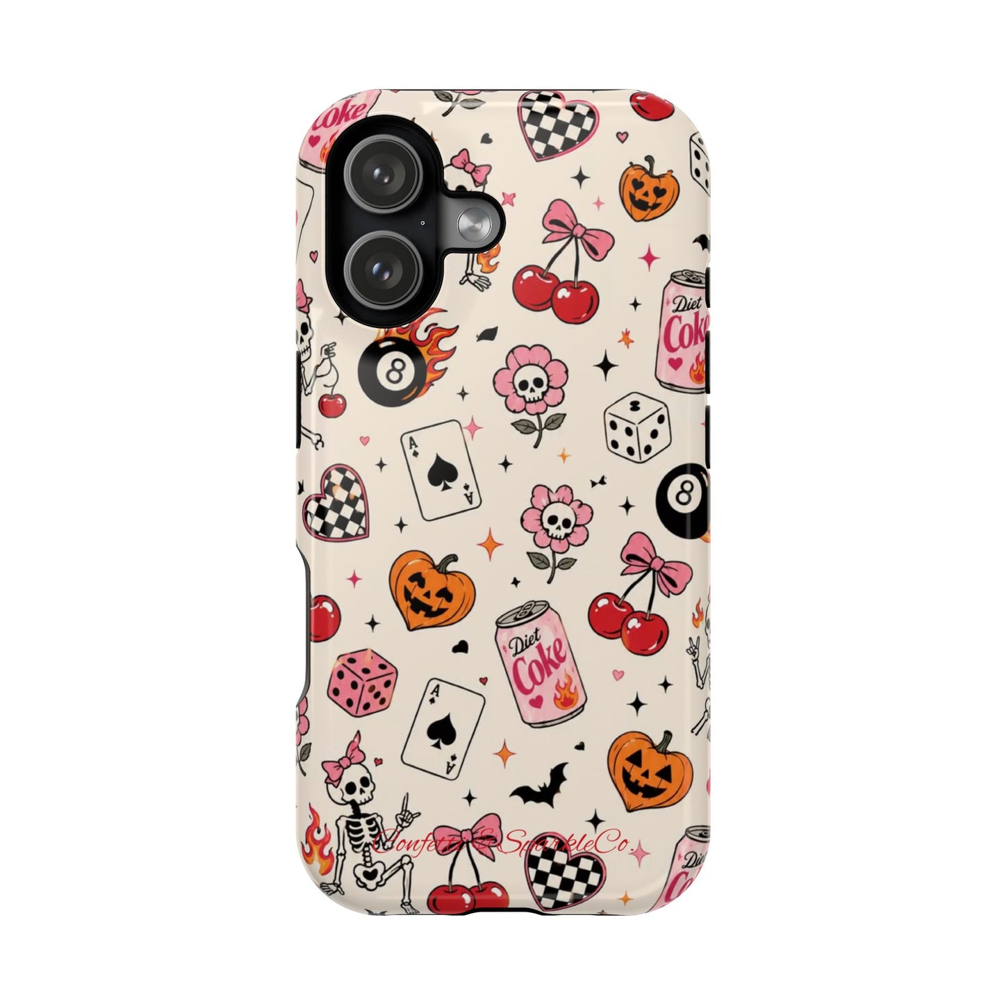 Phone Case — Cute Spooky Doodle Magnetic Impact-Resistant Cover