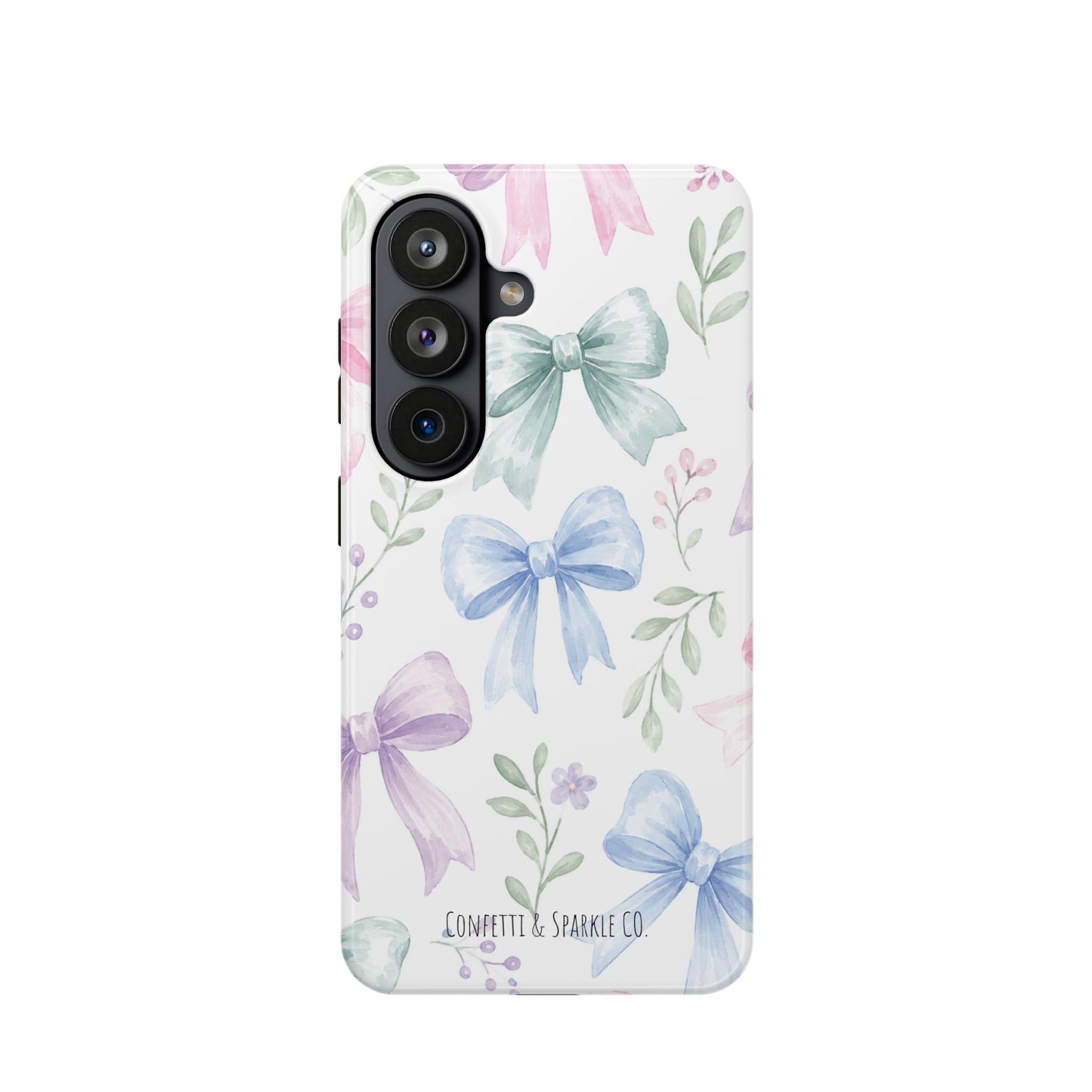 Floral Pastel Bow Magnetic Phone Case — Impact-Resistant iPhone Cover
