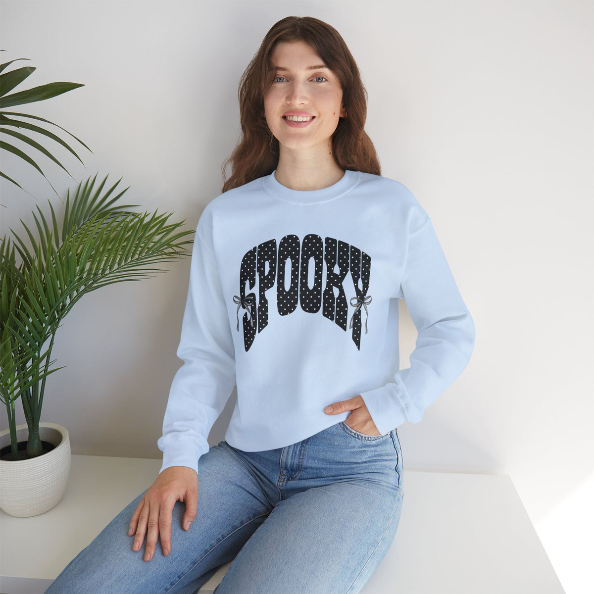 Spooky Polka Dot Crewneck Sweatshirt