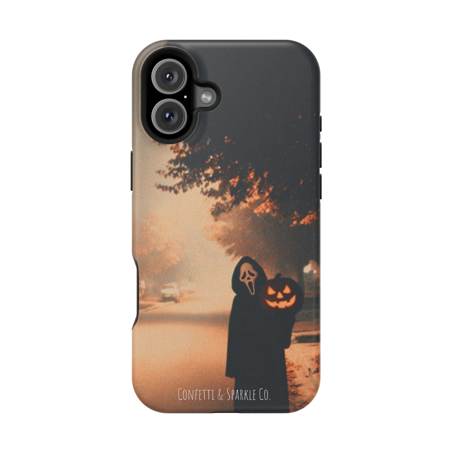 Halloween Pumpkin Mask Magnetic Impact-Resistant Phone Case