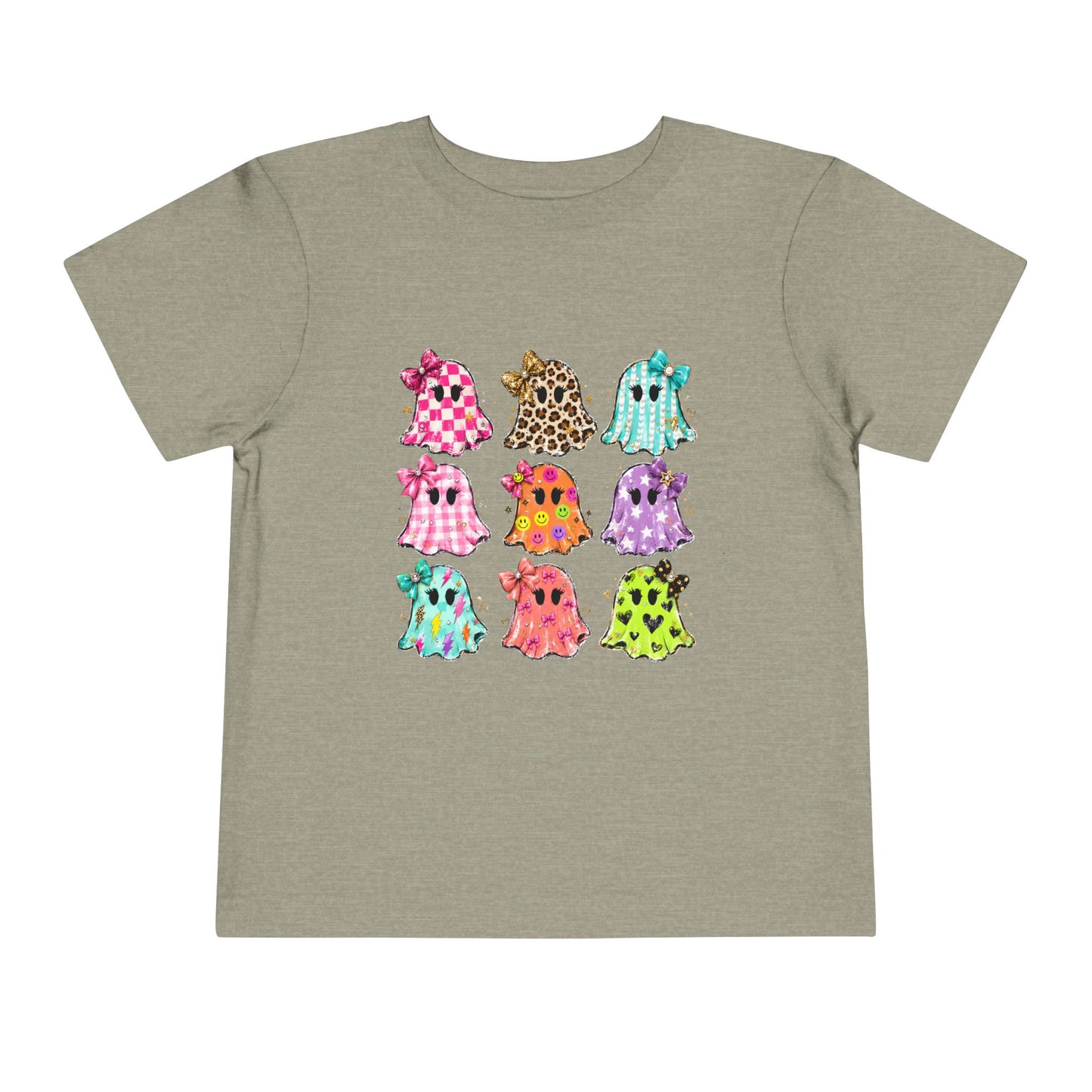 Colorful Patterned Ghosts - Toddler Tee