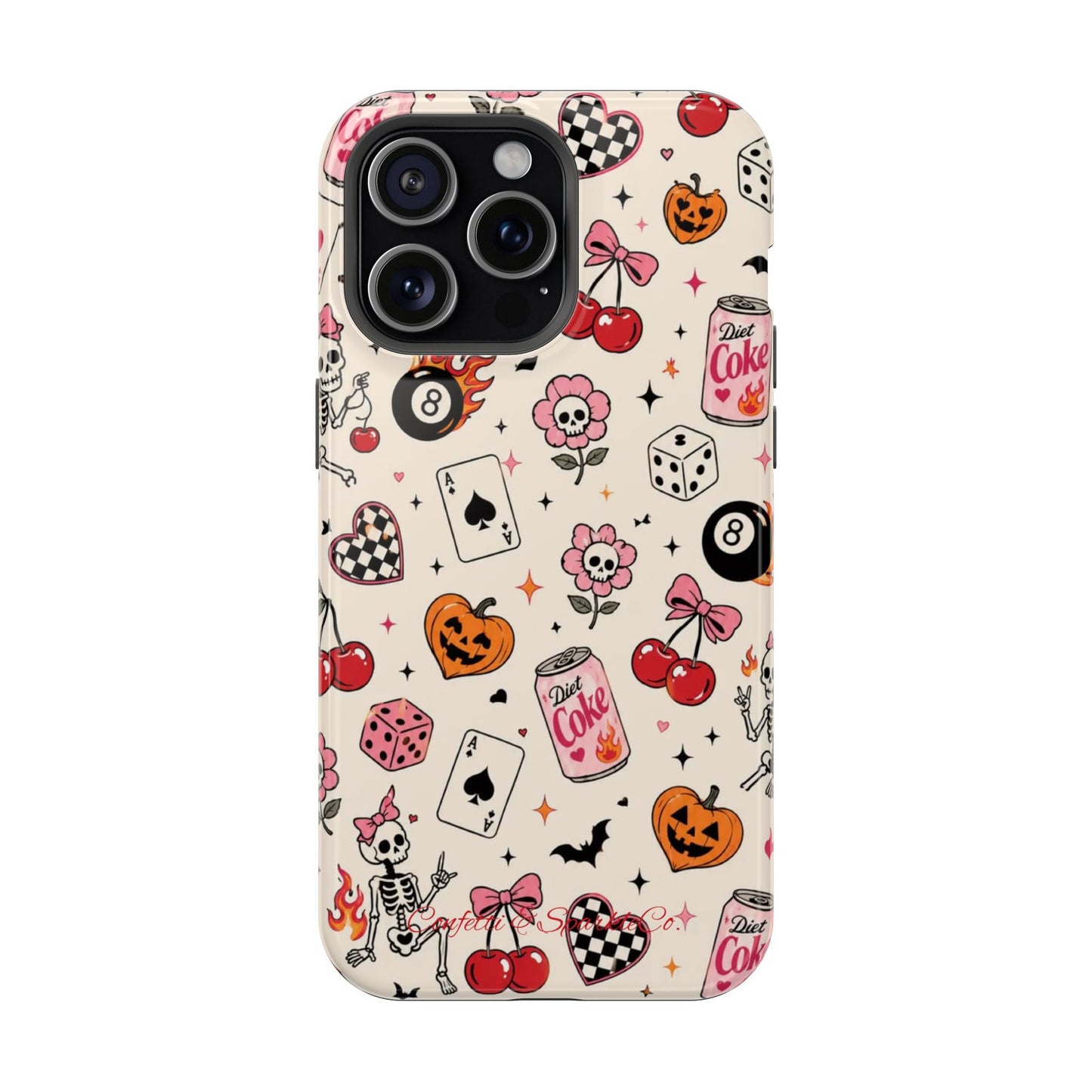 Phone Case — Cute Spooky Doodle Magnetic Impact-Resistant Cover