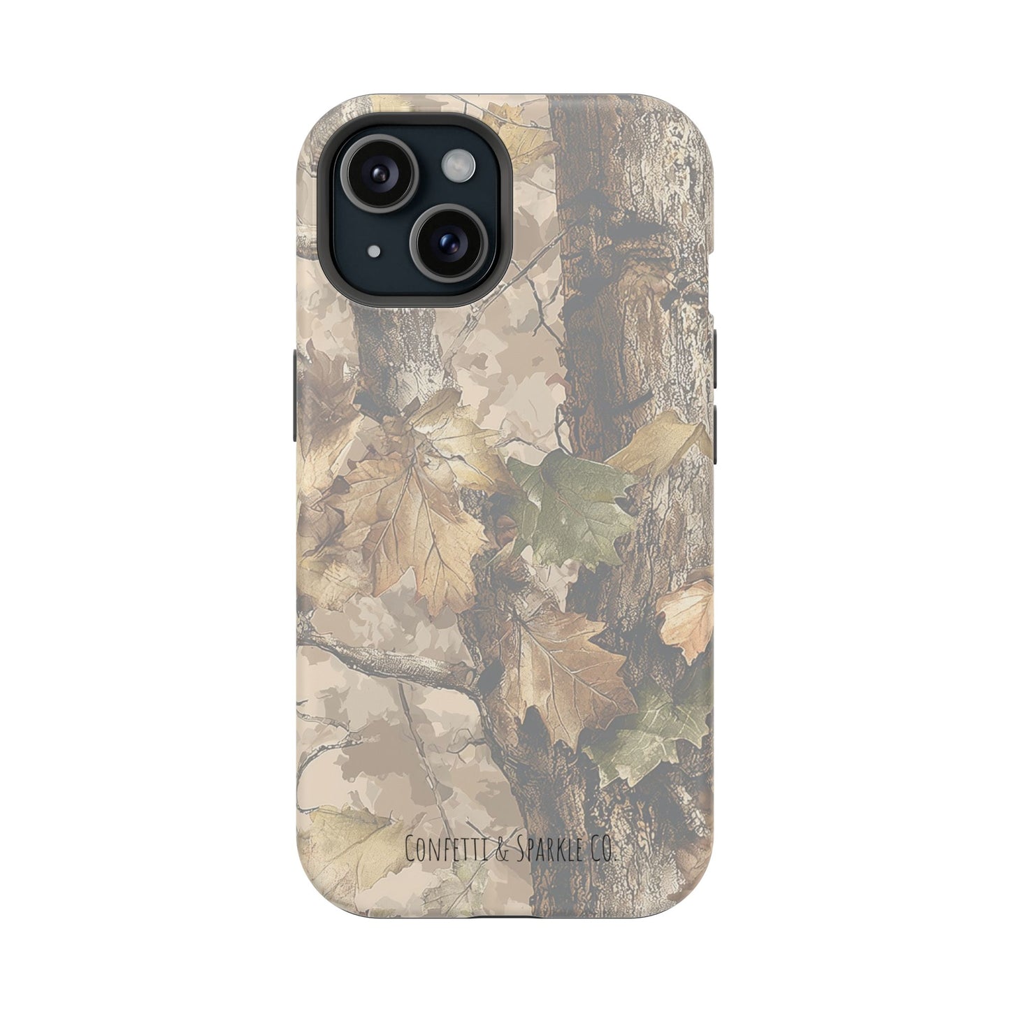 Camouflage Magnetic Impact-Resistant Phone Case — Forest Camo Protective Cover