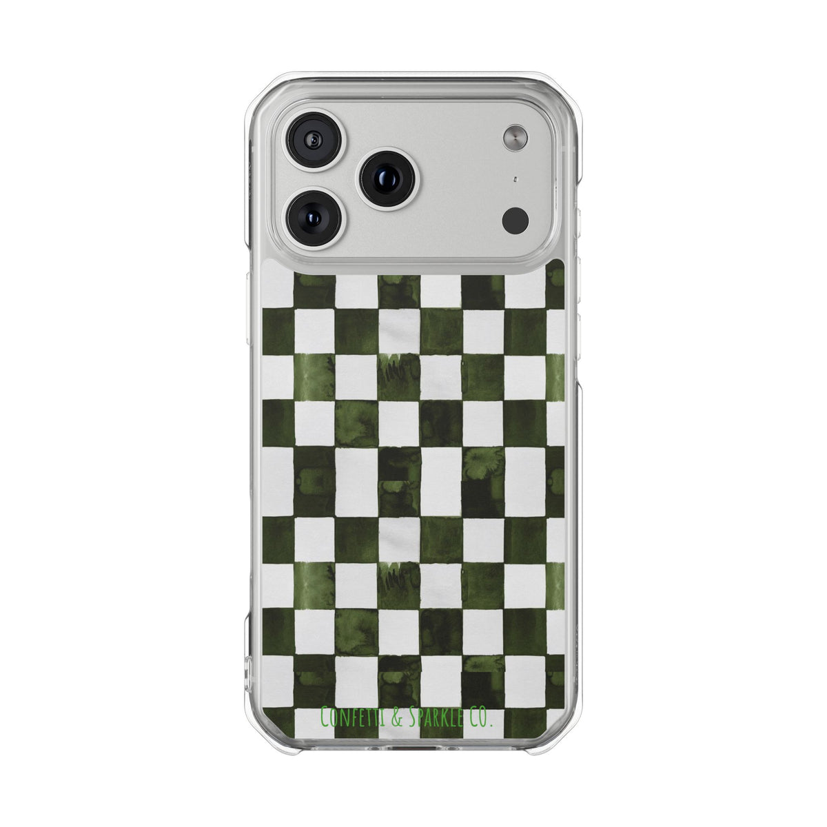 Designer Monogram Clear Magnetic Phone Case
