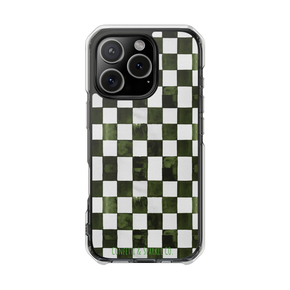 Designer Monogram Clear Magnetic Phone Case