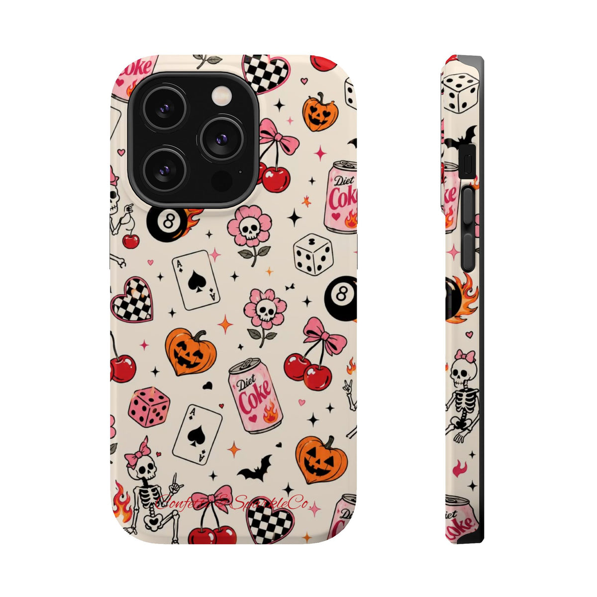 Phone Case — Cute Spooky Doodle Magnetic Impact-Resistant Cover