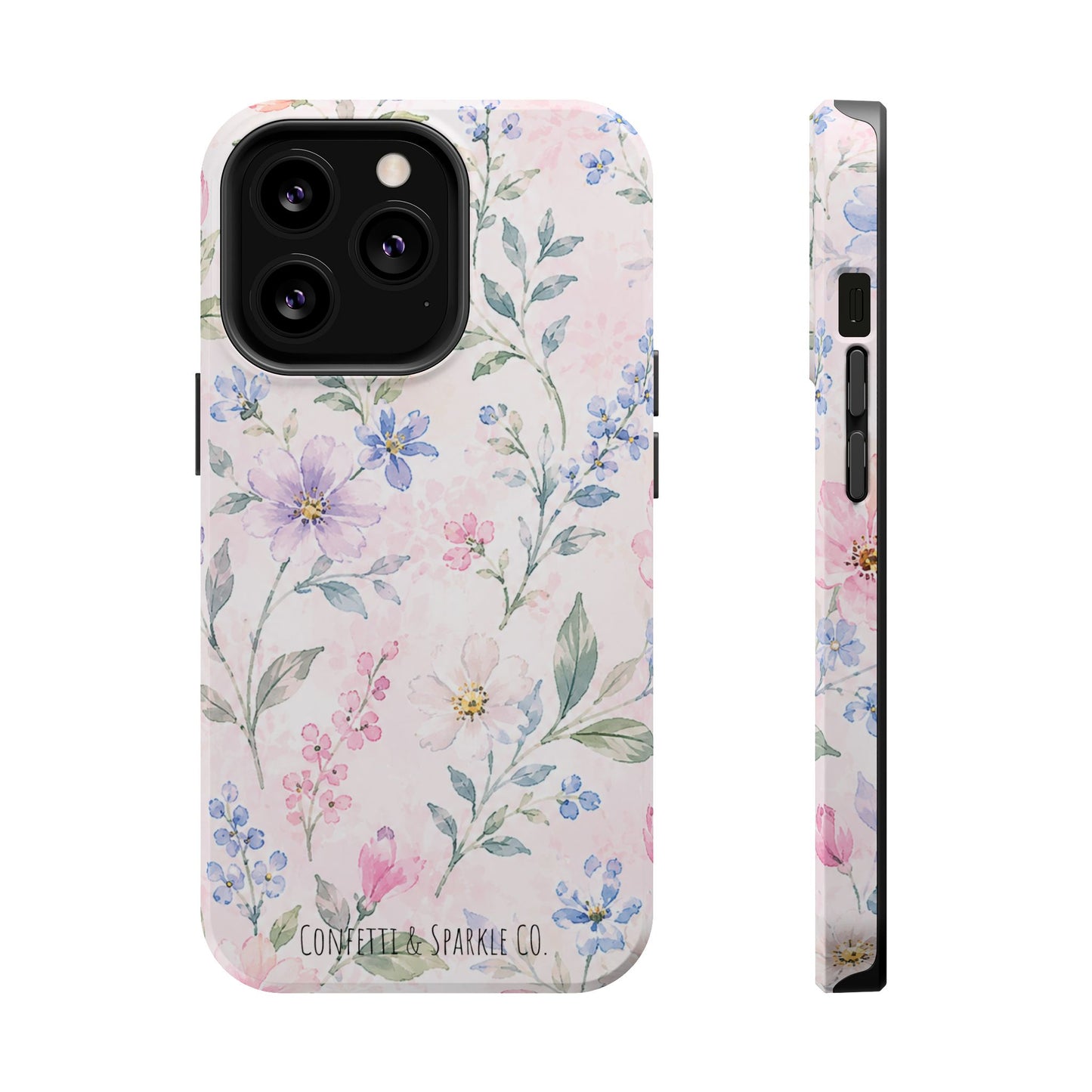 Floral Watercolor Magnetic Impact Phone Case